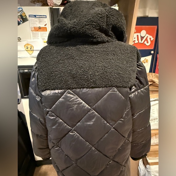 Women's Koolaburra UGG Black Sherpa puffer Jacket XXL black - Picture 8 of 11